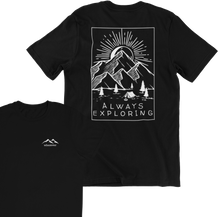 Lade das Bild in den Galerie-Viewer, Always Exploring Premium Organic T-Shirt Weiß / Schwarz / Grau