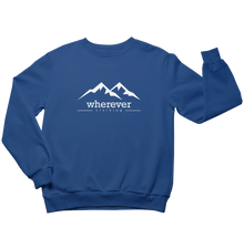 Lade das Bild in den Galerie-Viewer, Bergkette Premium Sweatshirt Schwarz / Navy