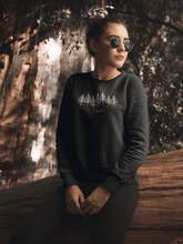 Lade das Bild in den Galerie-Viewer, Wald Premium Sweatshirt Schwarz / Navy