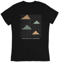 Lade das Bild in den Galerie-Viewer, Destination Unknown Premium Organic T-Shirt Weiß / Schwarz