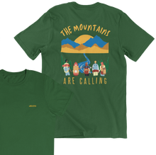 Lade das Bild in den Galerie-Viewer, Mountain Call Premium Organic T-Shirt Weiß / Schwarz / Olive
