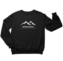 Lade das Bild in den Galerie-Viewer, Bergkette Premium Sweatshirt Schwarz / Navy
