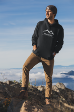 Lade das Bild in den Galerie-Viewer, Bergkette Premium Hoodie Schwarz / Grau
