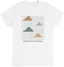 Lade das Bild in den Galerie-Viewer, Destination Unknown Premium Organic T-Shirt Weiß / Schwarz
